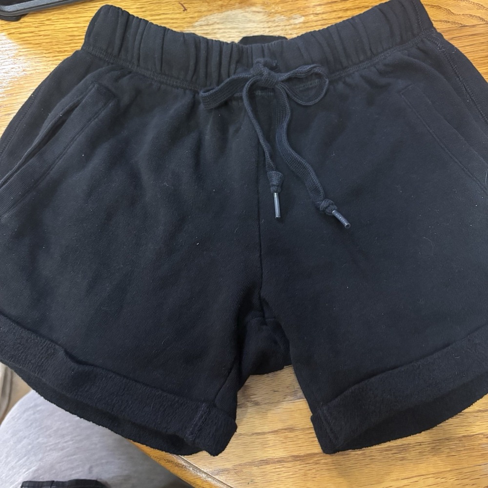 Victorias Secret Pink Women's Athletic‎ Shorts Size XS Drawstring Black Pockets